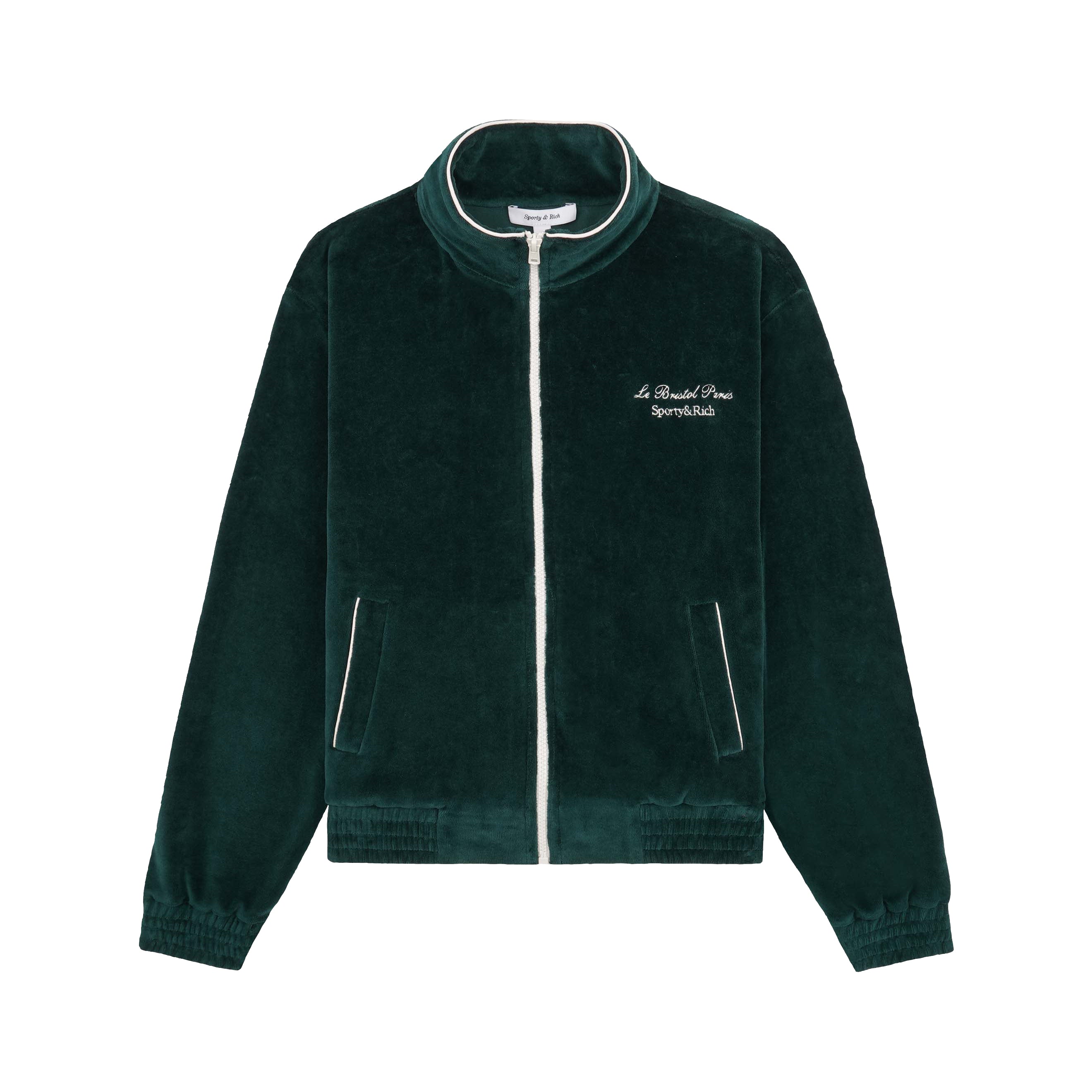 Oetker Collection Boutique Sporty & Rich x Le Bristol Green Velour Jacket