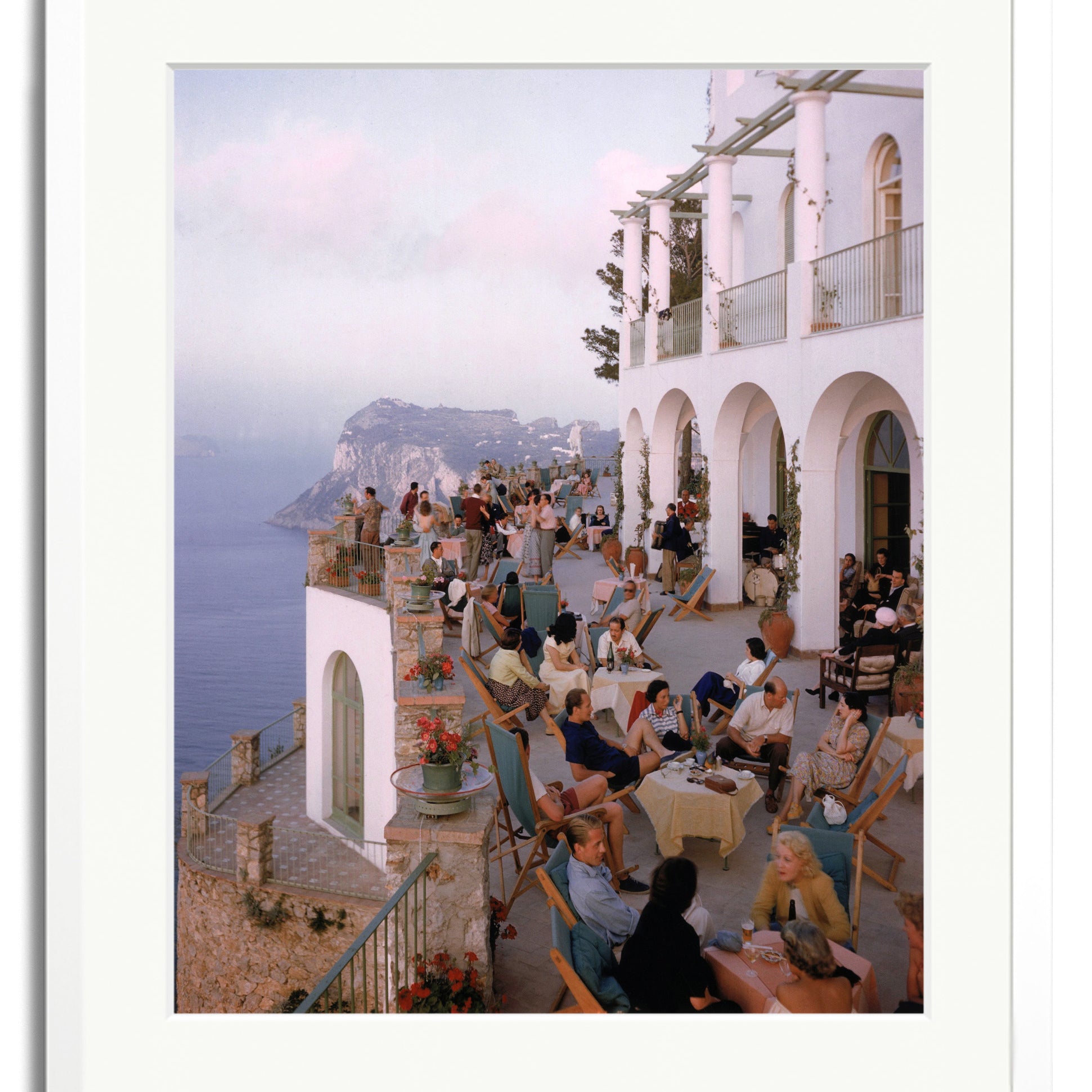 Sonic Editions Poster Capri Cafe Exclusive Print Oetker Collection Boutique Art Home and Accessories 