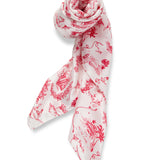 Petite Plume x Eden Rock Red Reverie Silk Scarf
