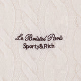 Faubourg Cable-Knit Cashmere Zip Hoodie Cream