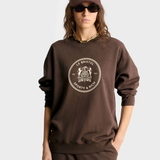 Bristol Crest 100th Crewneck Chocolate