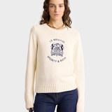 Bristol Crest Knitted Sweater Cream