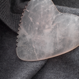 Rose Quartz Heart Gua Shua